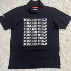 美品 ビームスゴルフ 近年 半袖モックネックシャツ XL ネイビー 速乾