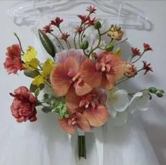 最終価格　ウェディングブーケ　クラッチブーケ アーティシャルフラワーブーケ