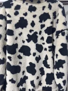 牛柄フリースジャケット M