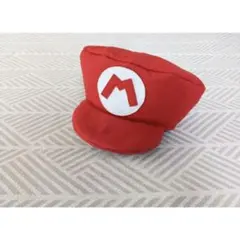 赤色帽子　マリオ帽子　コスプレ　帽子　イニシャル　親子　子供　仮装