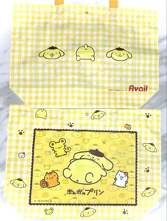 アベイル　ポムポムプリン　ビニールバック　ノベルティ2枚セットのサムネイル