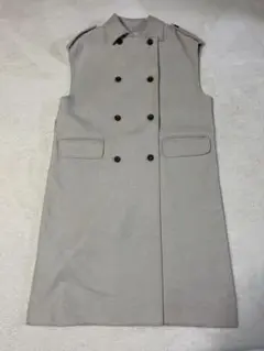 【KBF】ベージュベストロングコート