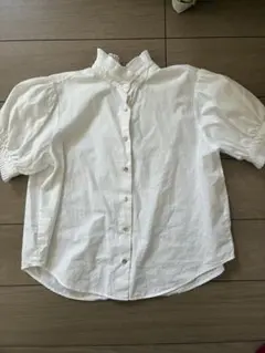 ZARA プリーツ切り替えブラウス　S ザラ