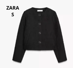 ZARA ショート パフジャケット S