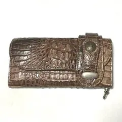 最高級・JRA認定】美品 カイマン ワニ革 2way ハンドバッグ ブラウン