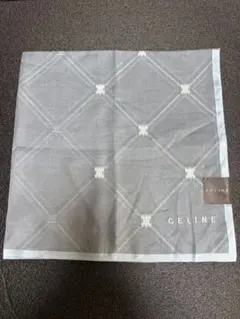 【新品未使用】 CELINE セリーヌ ハンカチ マカダム柄 グレー