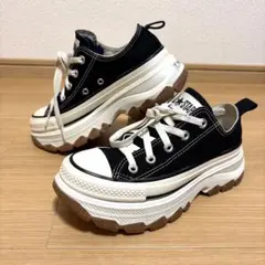 コンバース オールスター トレックウェーブ 厚底 黒 22.5