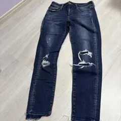 AZUL by moussy ダメージスキニーデニム