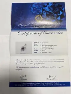 ブラックスターサファイア ペンダントトップ シルバー