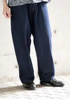 インディゴスビンコットン13.5ozバギーデニム