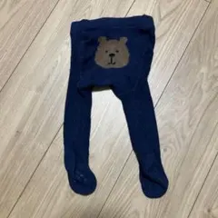 baby Gap ベビーギャップ　くまさん ネイビー ベビータイツ 0-12M