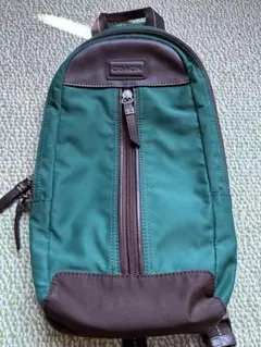 COACH 緑色 ショルダーバッグ