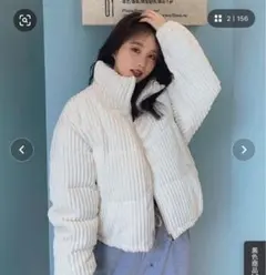 コーデュロイアウター アイボリー Mサイズ