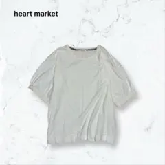 a4117 ハートマーケット Tシャツ 白 F 半袖 無地 春夏 カジュアルのサムネイル