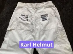 Karl Helmut ホワイト デニム パンツ ロゴプリントのサムネイル