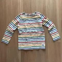 miki HOUSE ストライプ 長袖カットソー 110cm