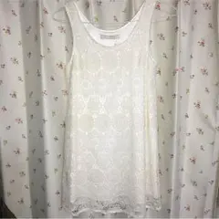 新品！マーキュリーデュオ☆コットンレースワンピース ダズリン