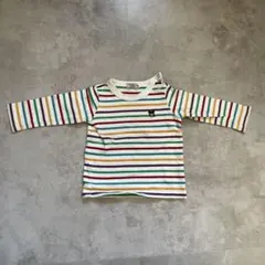 ミキハウス DOUBLE.B ストライプ長袖Tシャツ