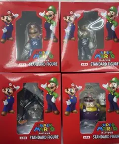 スーパーマリオ スタンダードフィギュア　マリオ、ルイージ、ワリオ、ワルイージ