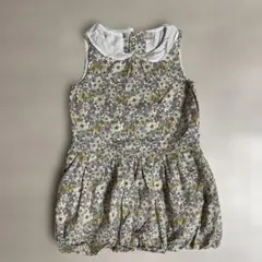 petit main 花柄ノースリーブワンピース