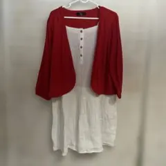レディースワンピースボレロ一体型LLのサムネイル