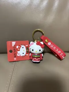 ハローキティ　激レア！　幸せを呼ぶ赤富士　開運招福　着物　　キーホルダー 　新品 2026年最新】キティ 着物 キーホルダーの人気アイテム - メルカリ