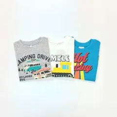 子供服 100cm 男の子 長袖 Tシャツ まとめ売り 車 新品 FWN60