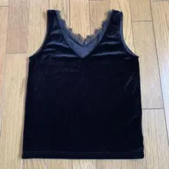 EGOISTブラックベルベットノースリーブ