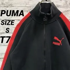 【人気カラー】プーマ T7 トラックジャケット ジャージ ブラック 黒 レッド