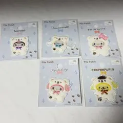セリア　サンリオふわふわスノー　パイルワッペン