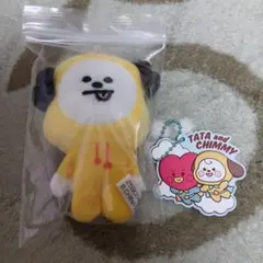 BT21 ふわふわマスコット ラバーキーホルダー　CHIMMY