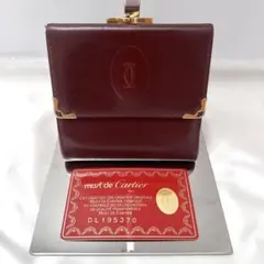 ✨新品未使用✨　Cartier ミニ財布　マストライン　がま口　マルチェロ　折り 楽天市場】Cartier カルティエ マストライン 3つ折財布 三つ折り