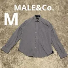 MALE&Co. ギンガムチェックシャツ　Mサイズ　　　ビジネスシャツ
