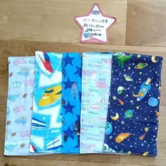 恐竜　新幹線　昆虫　車　20×10　ハーフハンカチ　5枚　ハンドメイド