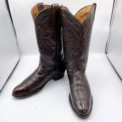 ウエスタンブーツ　アメリカ製　メンズ　レザー　ヴィンテージ　刺繍　26cmのサムネイル