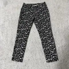 ユニクロ クロップドレギンスパンツ 花柄 フラワープリント Mサイズ