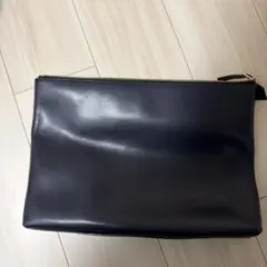 Paul Smith ネイビー 合成皮革 クラッチバッグ