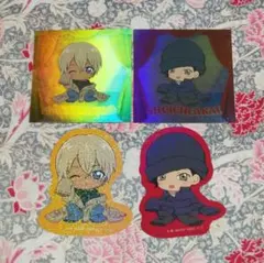 赤井秀一安室透ちぢませ隊ステッカーコレクション２☆名探偵コナン