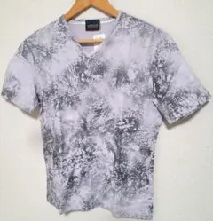 新品 ニコルクラブフォーメン 総柄VネックTシャツ 主役トップス M 早い者勝ち