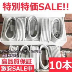 ipad air 充電ケーブル 正規品 同等 ライトニング 充電機 10本