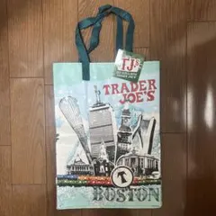 トレーダージョーズ　エコバッグ　ボストン柄