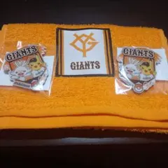 か*9様 タ*ア様 読売ジャイアンツ ポケモン コラボタオル、バッチ(×2)　非