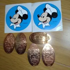 東京ディズニーランド　シール　記念メダル