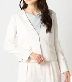 新品 MISCHMASCH ミッシュマッシュ ノーカラージャケット 入学式　卒業