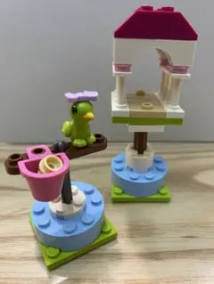 完パーツ　レゴフレンズ41024 オウムとカラフルパーチ