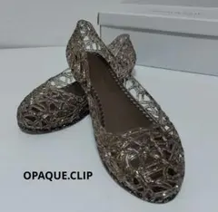OPAQUE.CLIP ラメ入り クリア ラバー フラットシューズのサムネイル