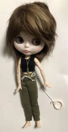 アイシードールカスタム ♡白肌・ダークブラウン♡ アイシードール カスタム ブライス 白肌 カスタムドール