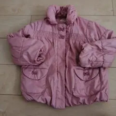 3can4on ピンク　薄手中綿コート 110サイズ