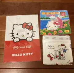 HELLO KITTY × Esso Mobil クリアファイル＆タオル2枚