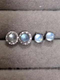 アクアマリン ピアス(両耳用)